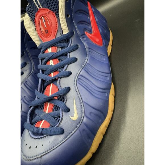 Men’s Nike Air Foamposite, Pro Usa, Blue Void University Red Size 10 ￼ main image 4